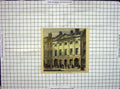 Original Old Antique Print Hand Coloured Hall Skinners Company Building 19th