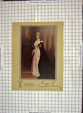 Original Old Antique Print C1900 Portrait Queen Buckingham Palace Llewellyn