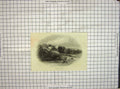 Original Old Antique Print Haddon Hall River Bridge Trees Engraving Harwood