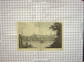 Original Old Antique Print Morris Engraving Ladies Walk City Hamburg 1799 18th