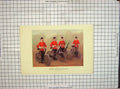 Original Old Antique Print Lancashire Fusiliers Cyclists Gregory Colour