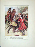 Original Old Vintage Print 1930 Lorna Doone Men Fighting Street Charles Brock