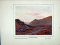 Original Old Vintage Print 1930 Lorna Doone Valley Mountains Charles Brittan