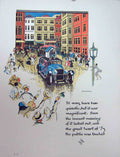 Original Old Vintage Print 1931 Peter Pan Car Return Home Street Scene Hudson