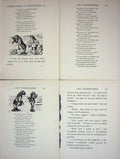 Original Old Vintage Print 1928 Alice Looking Glass Tweedeldee Tweddledum Poem