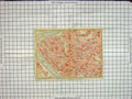 Original Old Antique Print Map Street Plan Rome Pantheon Tevere River