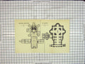 Original Old Antique Print Map Plan Vatican Grottoes St. Peters Church