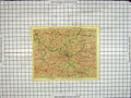 Original Old Antique Print Map Environs Paris Rail Routes Versailles Melun
