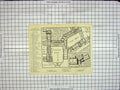 Original Old Antique Print Map Plan Palace Fontainebleau Oval Court Cour