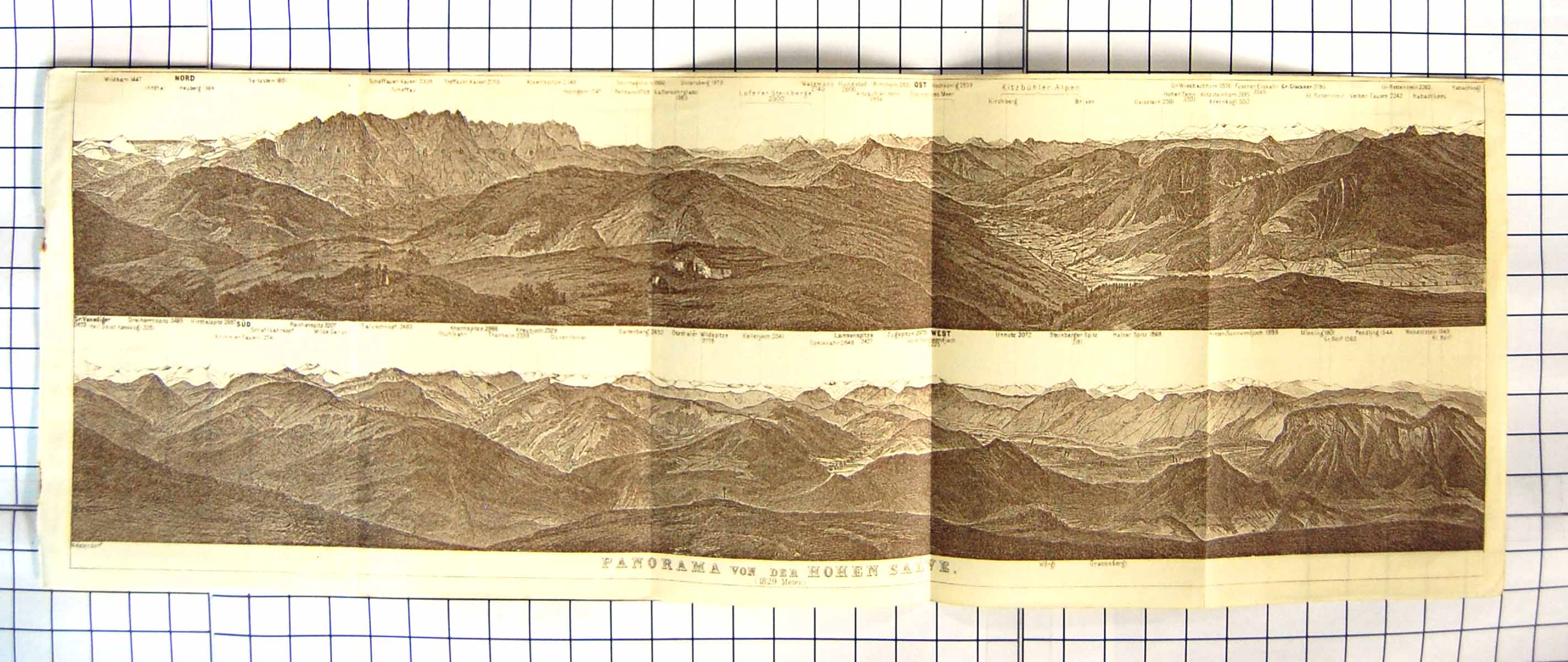 Original Old Vintage Print Tyrol Dolomites Mountains 1929 Hohen 20th Century