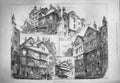 Original Old Antique Print 1884 London Streets Cock Magpie Inn Architecture