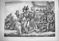 Original Old Antique Print 1884 Carnival Middle Ages Men Ladies Costumes 19th