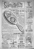 Original Old Antique Print 1884 Advertisement Scott Electric Hair Brush Cording