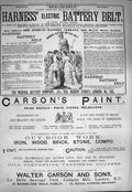 Old Antique Print 1884 Advertisement Health Electric Belt Carsons Paint 19th