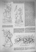 Original Old Antique Print 1884 Captious Critic Theatre Actors Lyons Martin