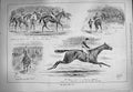 Original Old Antique Print 1884 Ascot GCup Horse Racing Simon Sport Jockeys