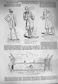 Old Antique Print 1884 Captiou Critic Theatre Actors Vaudeville Minstrel 19th