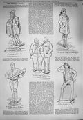 Original Old Antique Print 1884 Captious Critic Yardley Nicholls Charles Keely