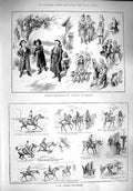 Old Antique Print 1890 Stanley Show Tandem Bicycle Chitty Wright Russell 19th
