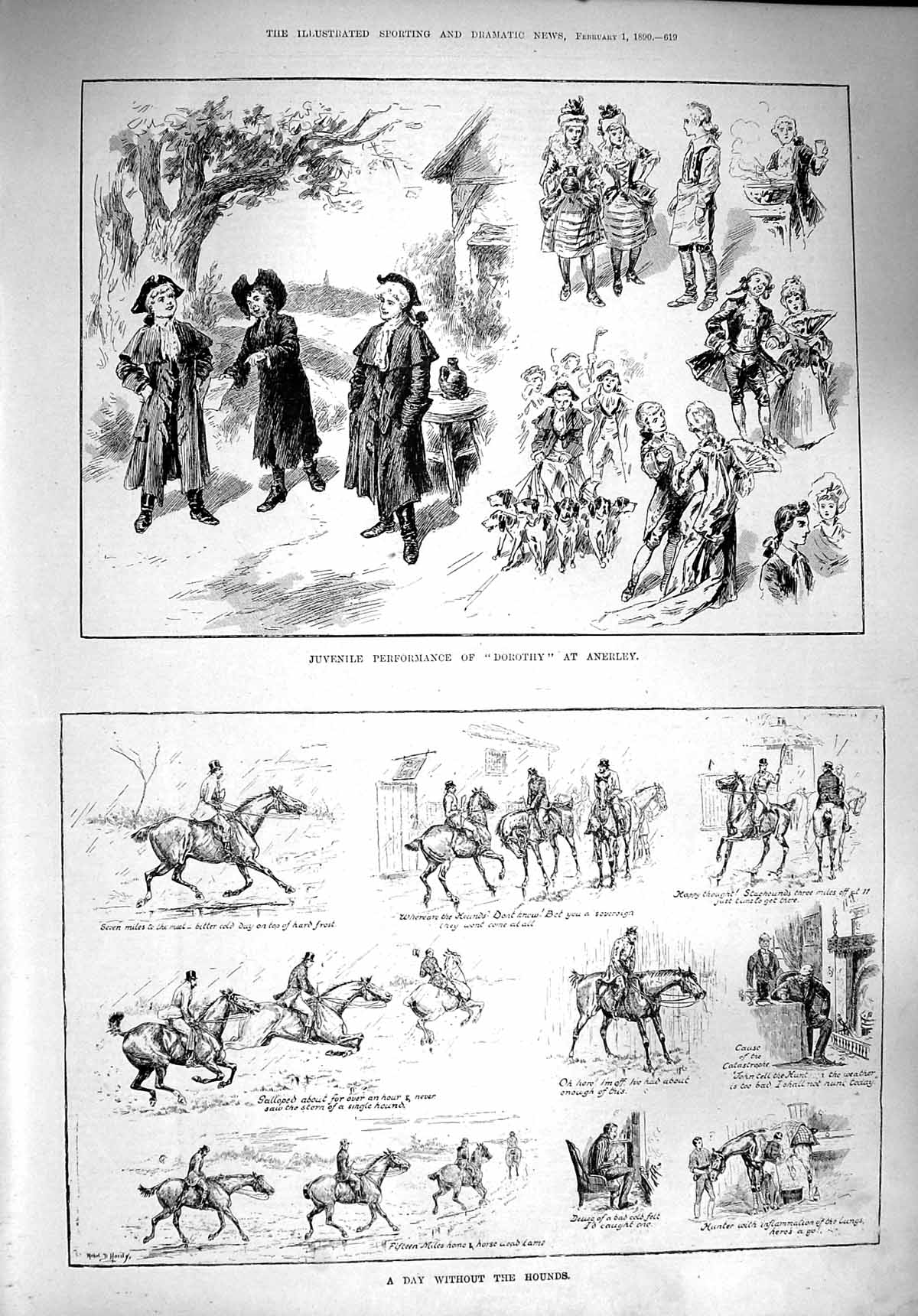 Old Antique Print 1890 Stanley Show Tandem Bicycle Chitty Wright Russell 19th