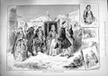 Original Old Antique Print 1890 Clarissa Vaudeville Theatre Scene Actors 19th