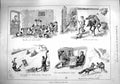 Original Old Antique Print 1890 Hunting Dogs Hounds Foxes Snow Sledge Sport