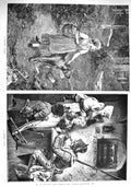 Old Antique Print 1890 Morning Ramble Countryside Hungry Guest Fine Art 19th