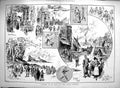 Old Antique Print 1890 Carmen Data Gaiety Theatre Scene Square Seville 19th