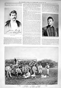 Old Antique Print 1890 Senor Colombo Martos Sport Orange Free State Ford 19th