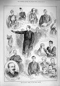 Old Antique Print 1890 Balaclava Heroes Empire Theatre Terry Wenzel Waud 19th