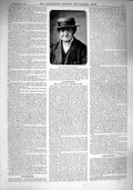 Old Antique Print 1890 Portrait John Phelps Headquarters Sussex Brighton 19th