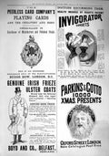 Old Antique Print 1890 Parkins Gotto Playing Cards Ulster Coats Corsets 19th
