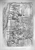 Old Antique Print 1890 Hunting Horses Sport Huntsmen Covert Side Gossip 19th
