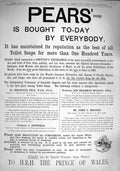 Original Old Antique Print 1890 Advertisement Pears Soap Redwood Wilson Milton