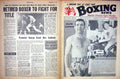 Old Vintage Print Boxing 1966 Alan Rudkin Wally Jacobs Louis Schmeling 20th