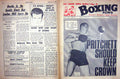 Original Old Vintage Print Boxing 1968 Pritchett Prescott Anderson Cooke Revie