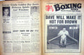 Old Vintage Print Boxing 1961 Charnley Winstone Spinks Joe Brown Dupas 20th