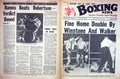 Original Old Vintage Print Boxing 1964 Winstone Walker Nielsen Robertson Ramos