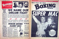 Original Old Vintage Print Boxing 1972 Mcalinden Johnson Marciano Louis Tiger