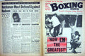 Old Vintage Print Boxing 1970 Ali Carlos Cruz Frazier Jimmy Ellis Perez 20th