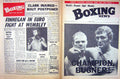 Original Old Vintage Print Boxing 1972 Bugner Finnegan Gene Fullmer Fernandez