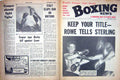 Original Old Vintage Print Boxing 1970 Mark Rowe Sterling Peralta Rudkin Revie