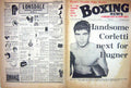 Original Old Vintage Print Boxing 1970 Eduardo Corletti Bugner Walker Hudkins
