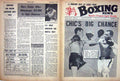 Original Old Vintage Print Boxing 1966 Chic Calder Torres Mildenberger Clark