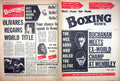 Original Old Vintage Print Boxing 1971 Lynch Paterson Olivares Johnny Clark