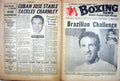 Antique Old Print Boxing Barreto Mancini 1962 Dave Charnley John Caldwell 20th