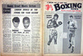 Antique Old Print Boxing 1965 Grant Cullen London Rischer Turpin Peterson 20th