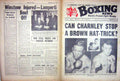 Original Old Vintage Print Boxing 1963 Charnley Brown Oriz Richardson Scott