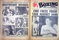 Original Old Vintage Print Boxing 1961 Calderwood Hank Patterson Liston Cooper