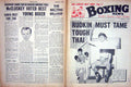 Old Vintage Print Boxing 1968 Rudkin Poppraigam Mccluskey Conn Apostoli 20th